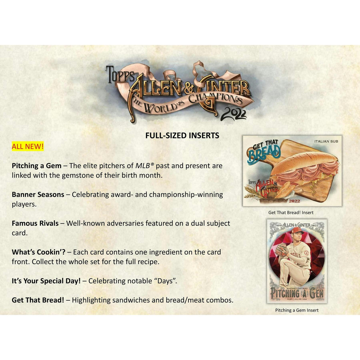 2022 Topps Allen & Ginter Baseball Hobby 12-Box Case