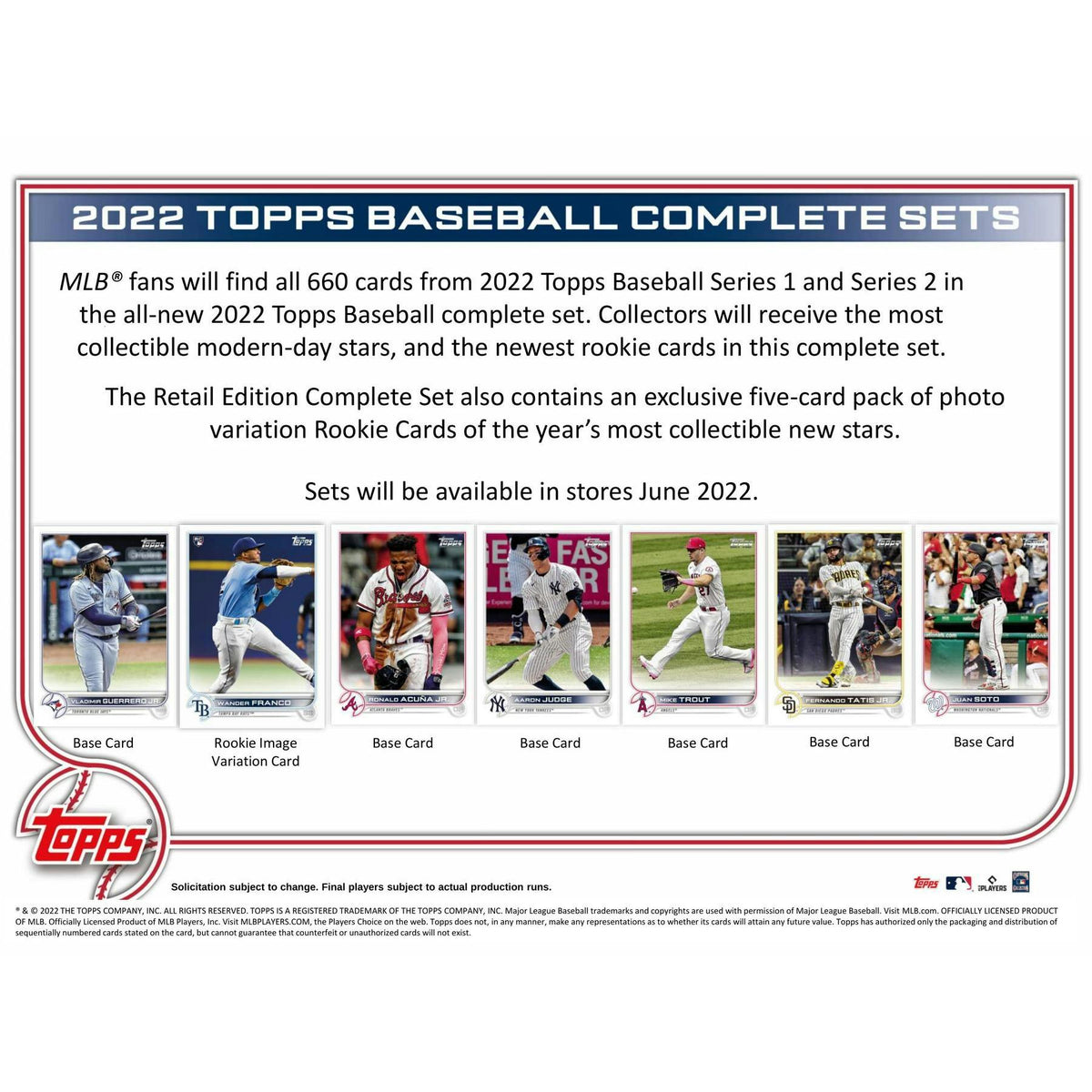 2022 Topps Factory Set Baseball (Box) (Reed Buy)