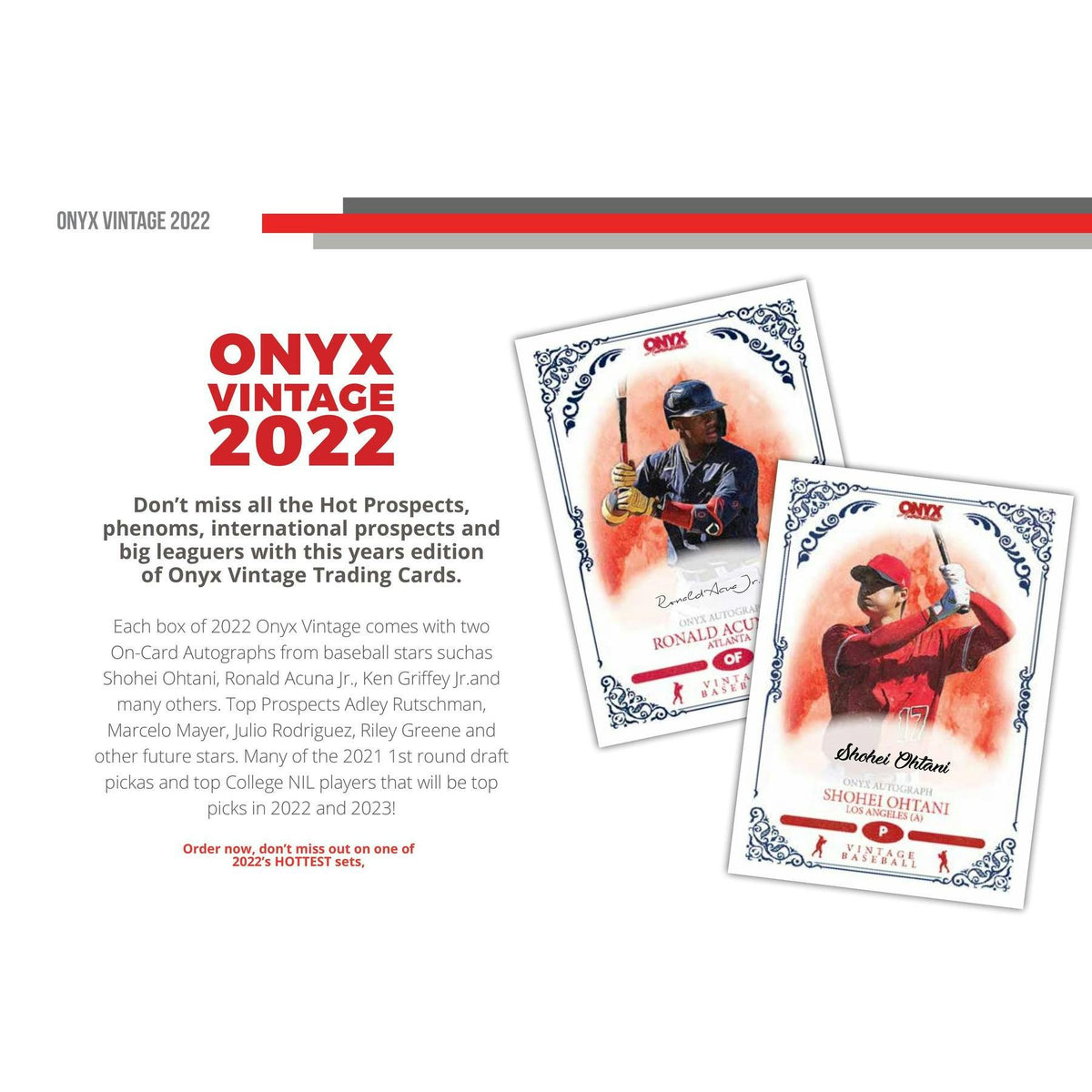 2022 Onyx Vintage Baseball Hobby Box (Reed Buy)