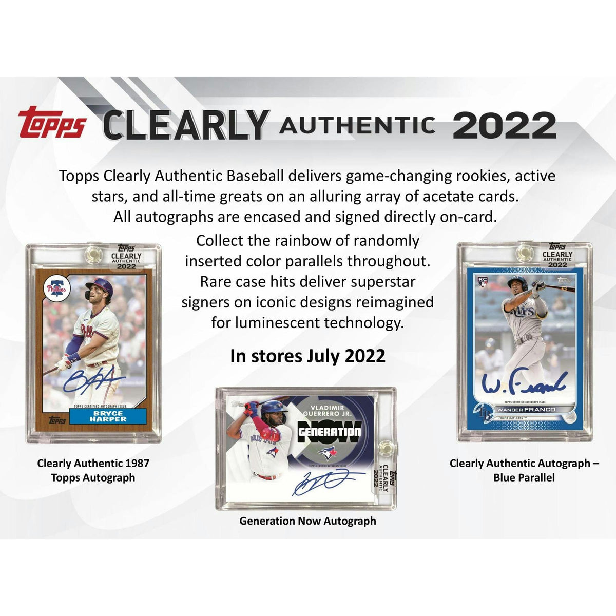 2022 Topps Clearly Authentic Baseball Hobby 20-Box Case