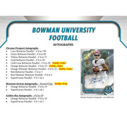 2022 Bowman University Football Hobby 12-Box Case