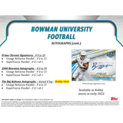 2022 Bowman University Football Hobby 12-Box Case
