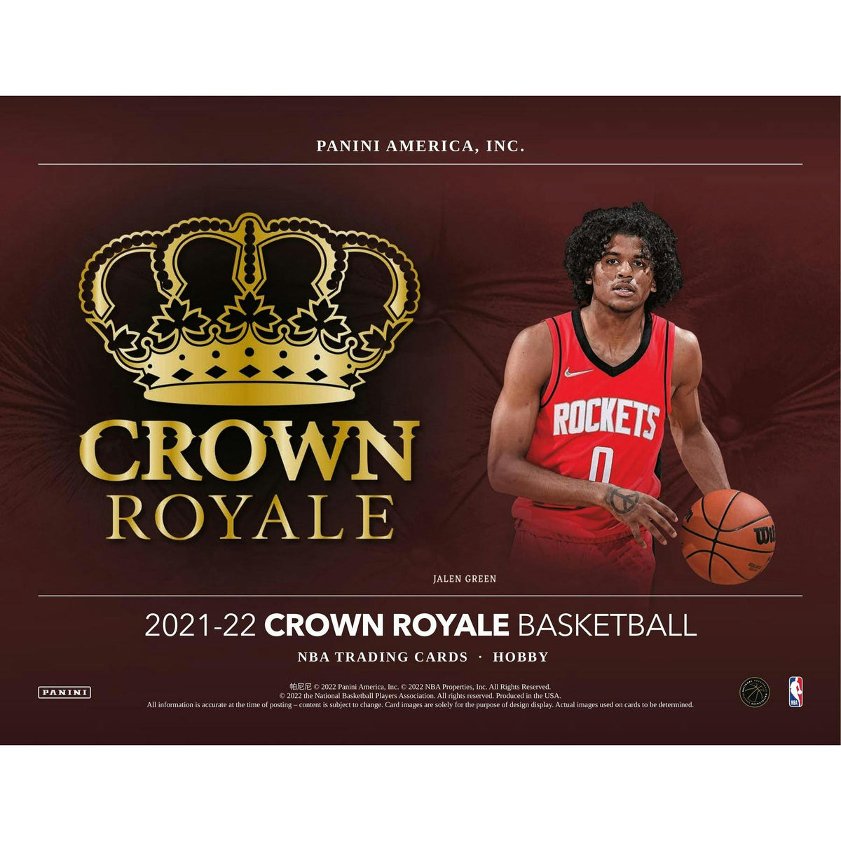 2021/22 Panini Crown Royale Basketball Hobby Box
