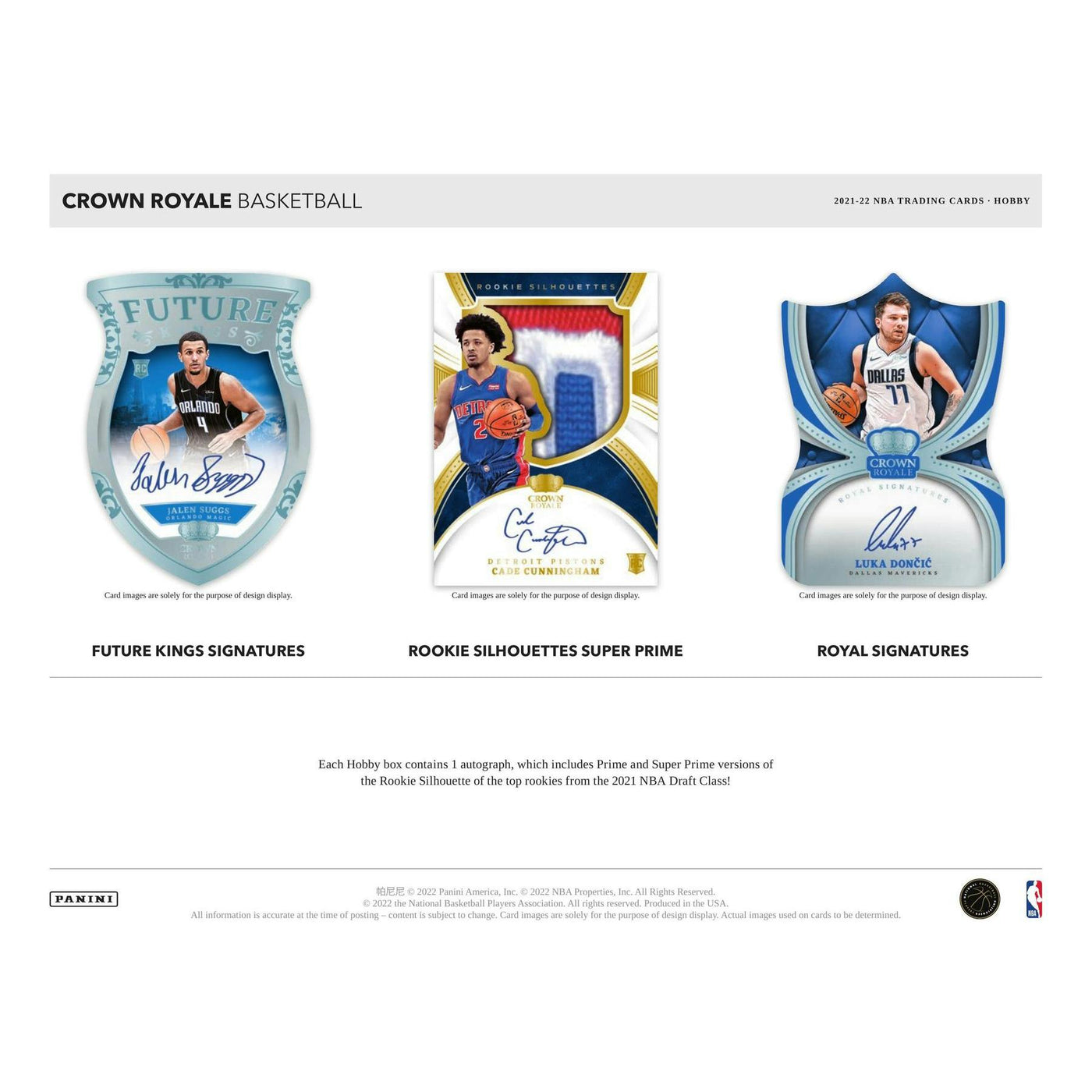 2021/22 Panini Crown Royale Basketball Hobby Box
