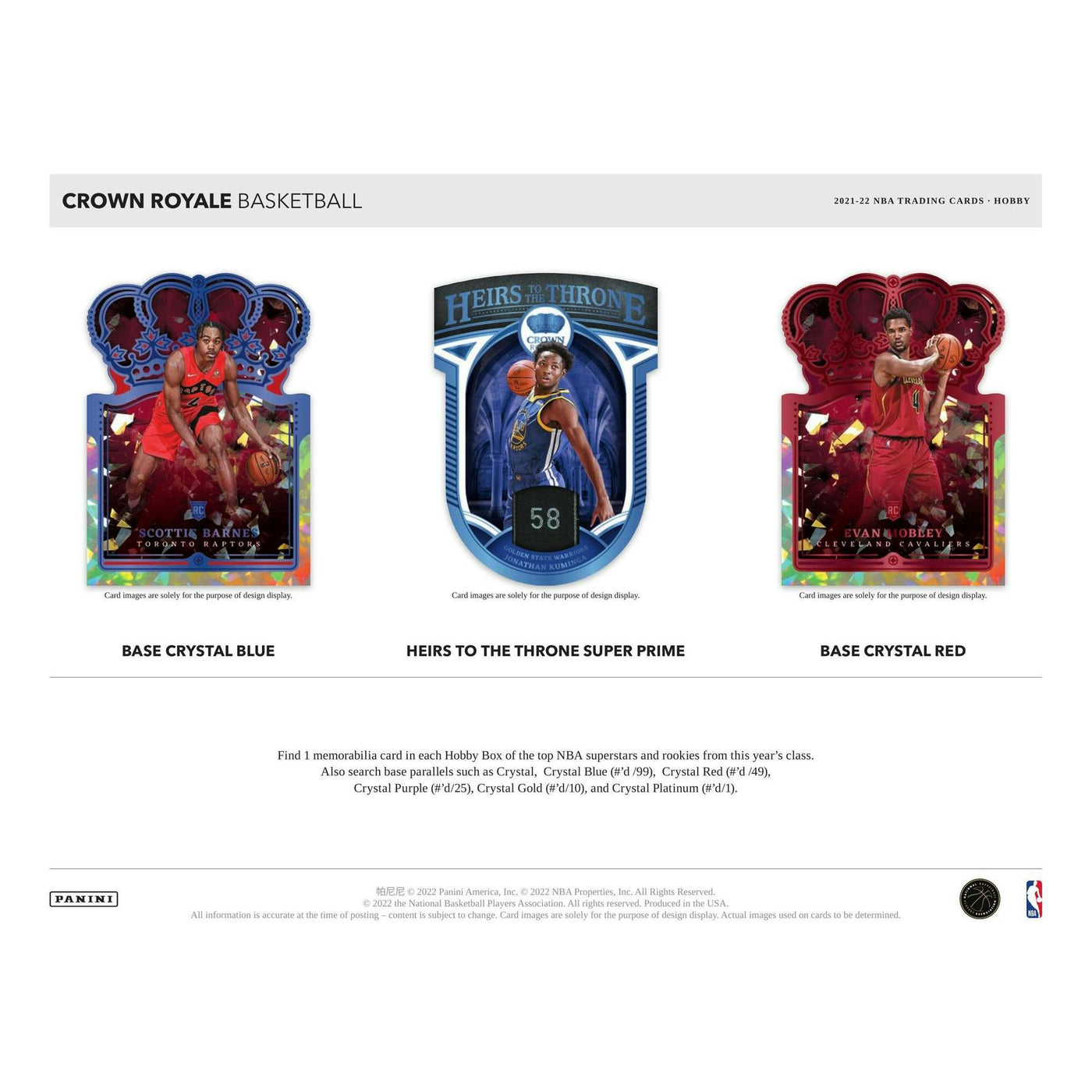2021/22 Panini Crown Royale Basketball Hobby Box