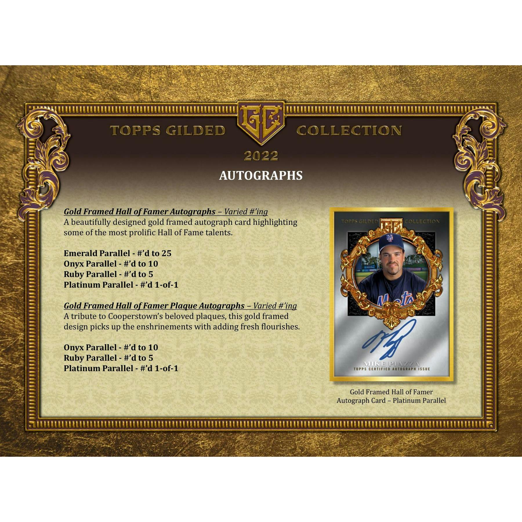 2022 Topps Gilded Collection Baseball Hobby Box