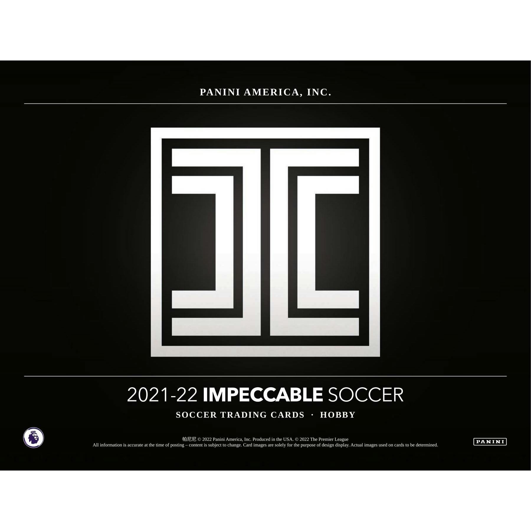 2021/22 Panini Impeccable Premier League EPL Soccer Hobby Box