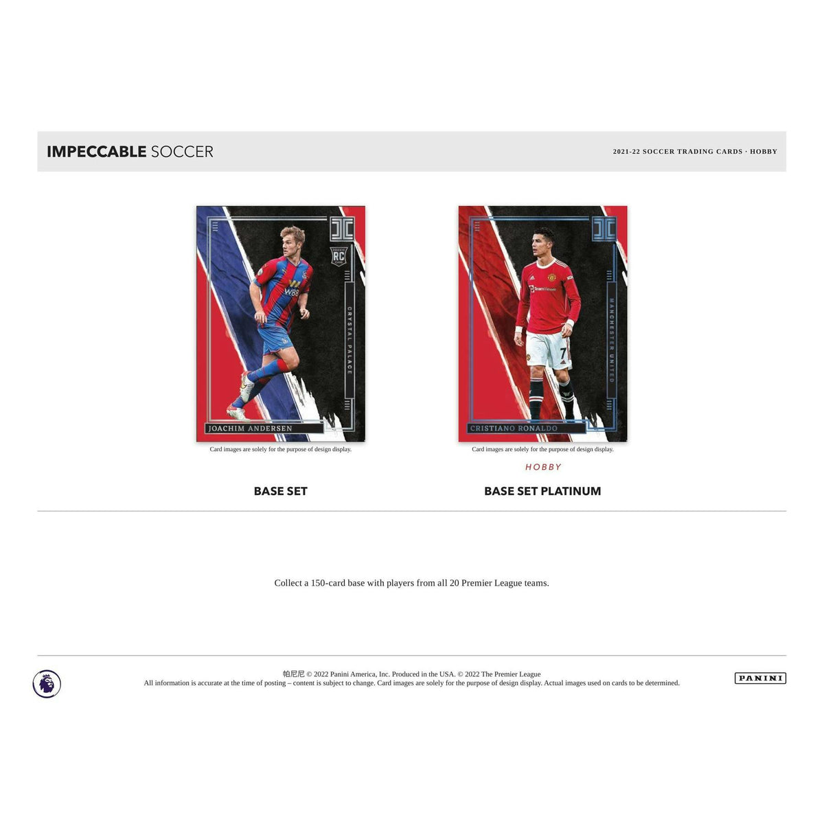 2021/22 Panini Impeccable Premier League EPL Soccer Hobby 3-Box Case
