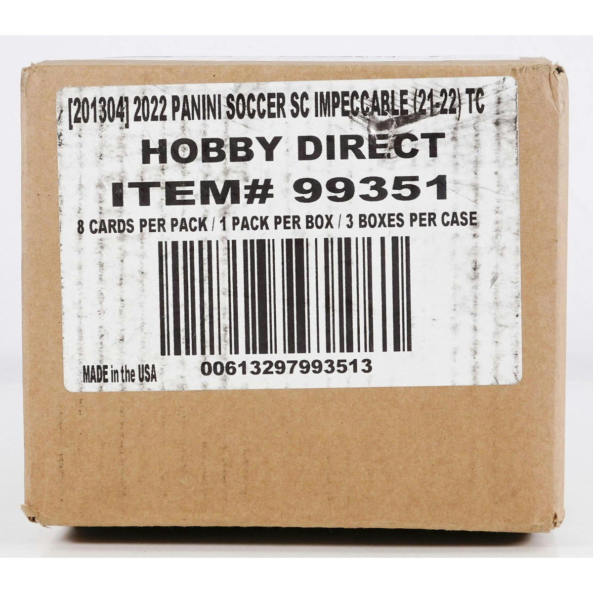 2021/22 Panini Impeccable Premier League EPL Soccer Hobby 3-Box Case