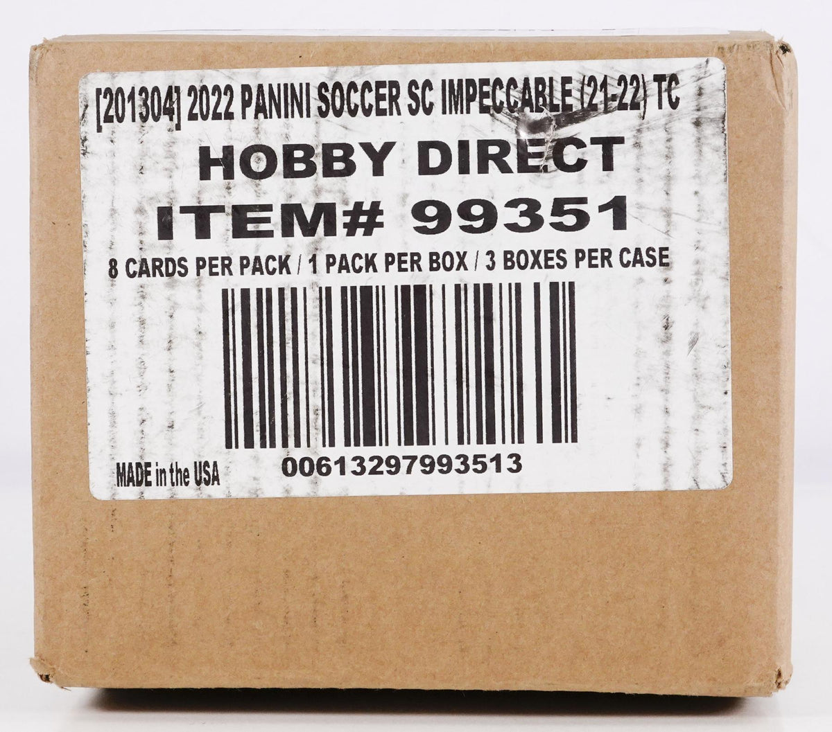 2021/22 Panini Impeccable Premier League EPL Soccer Hobby 3-Box Case