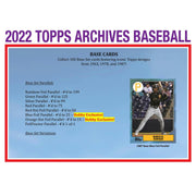 2022 Topps Archives Baseball Hobby Box