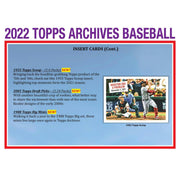 2022 Topps Archives Baseball Hobby 10-Box Case