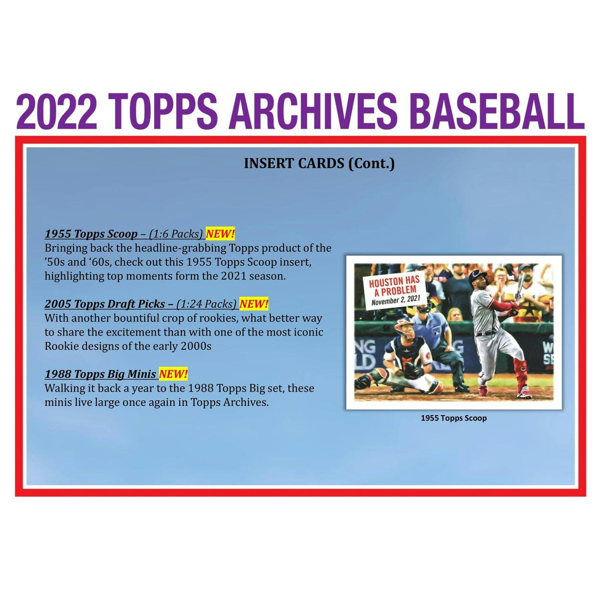 2022 Topps Archives Baseball Hobby Box