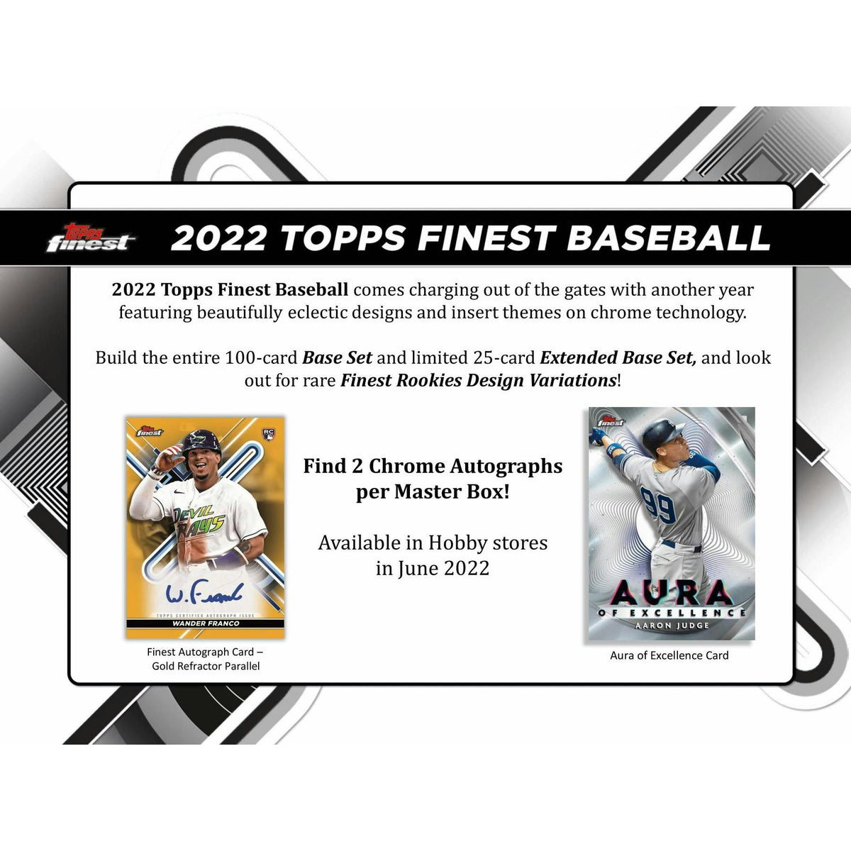 2022 Topps Finest Baseball Hobby 8-Box Case