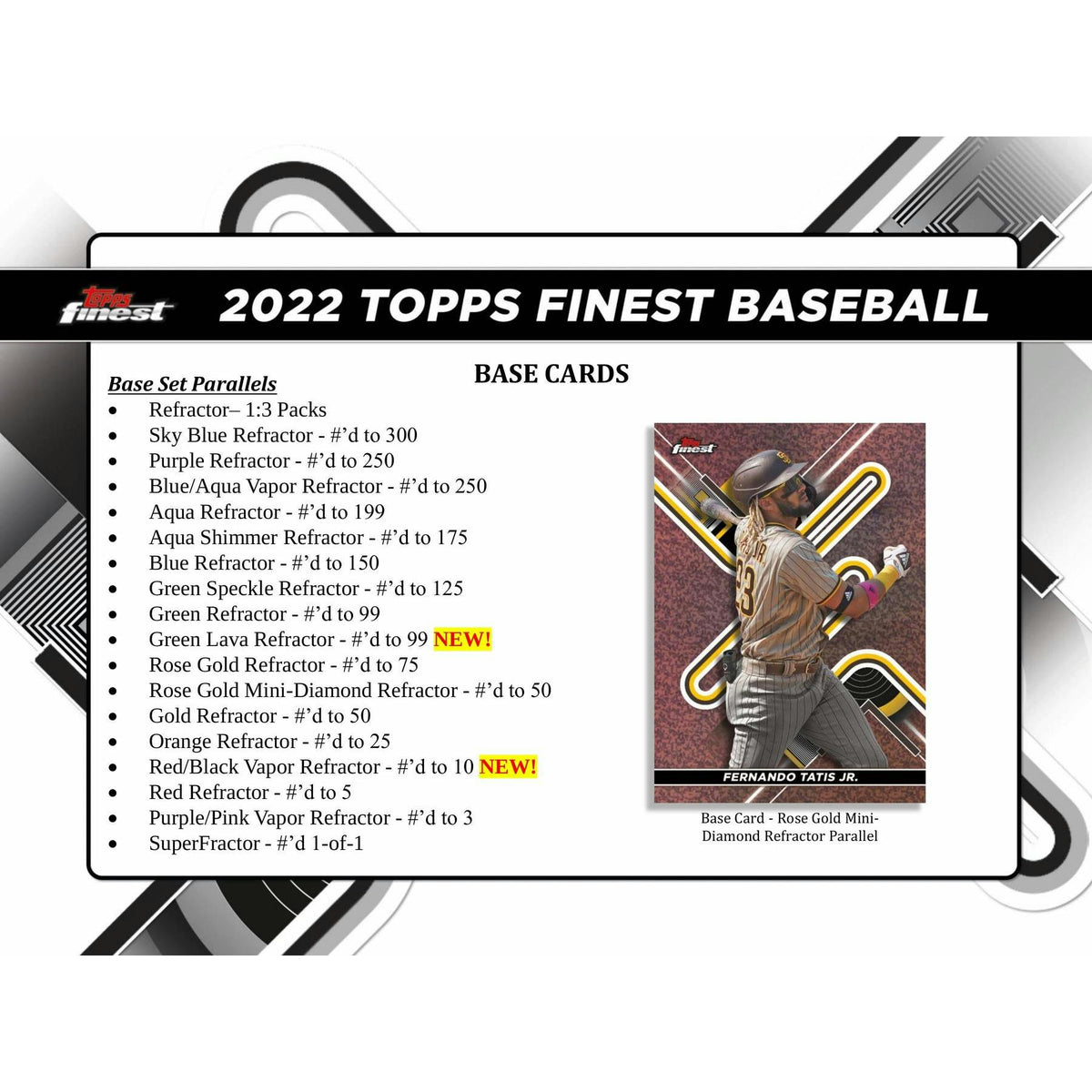 2022 Topps Finest Baseball Hobby Box