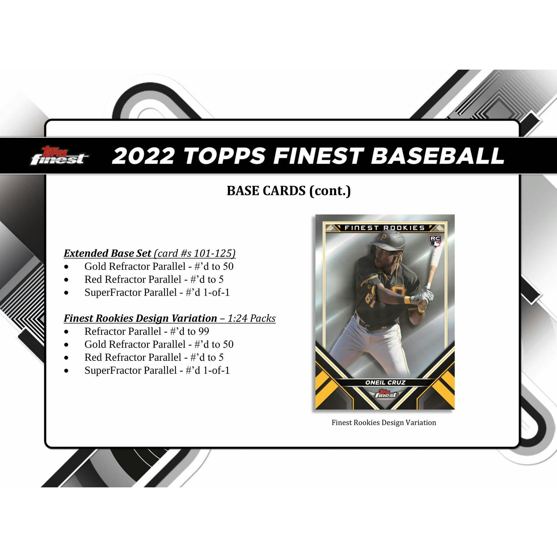 2022 Topps Finest Baseball Hobby 8-Box Case