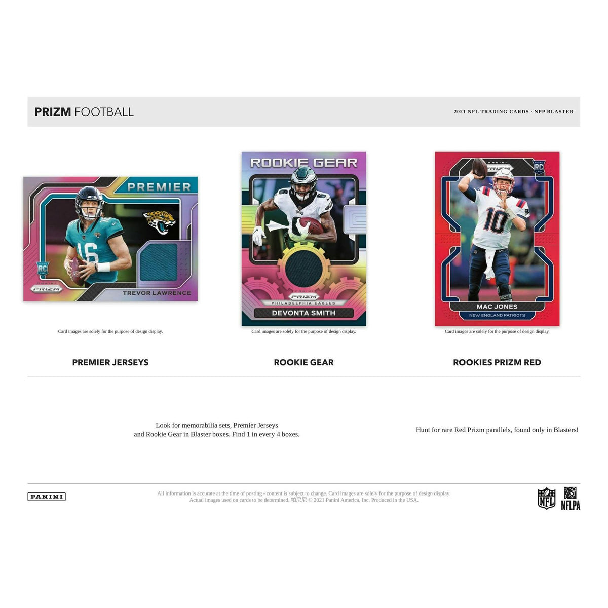 2021 Panini Prizm Football Blaster Box (Lazer Prizms!) (Reed Buy)