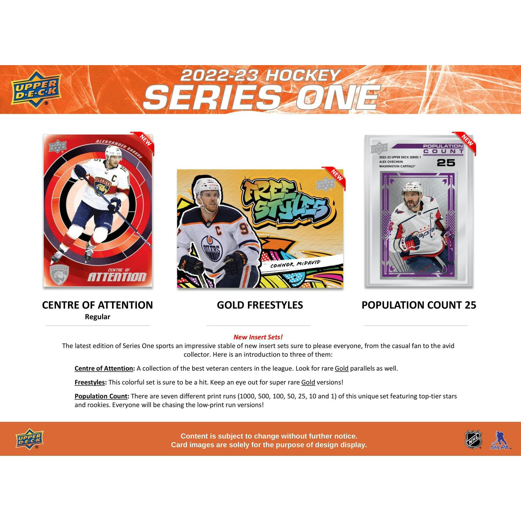 2022/23 Upper Deck Series 1 Hockey Hobby Pack
