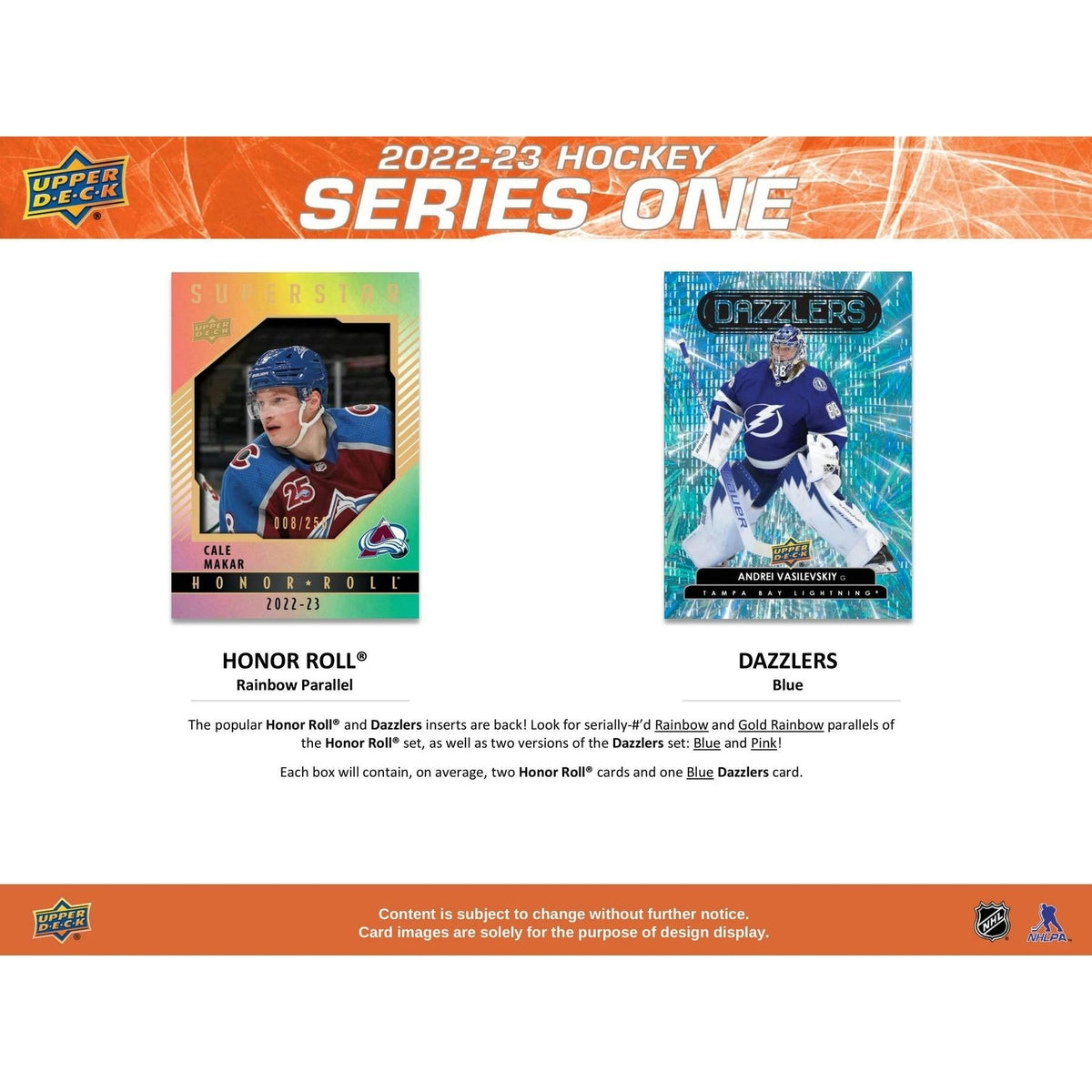 2022/23 Upper Deck Series 1 Hockey Hobby Pack