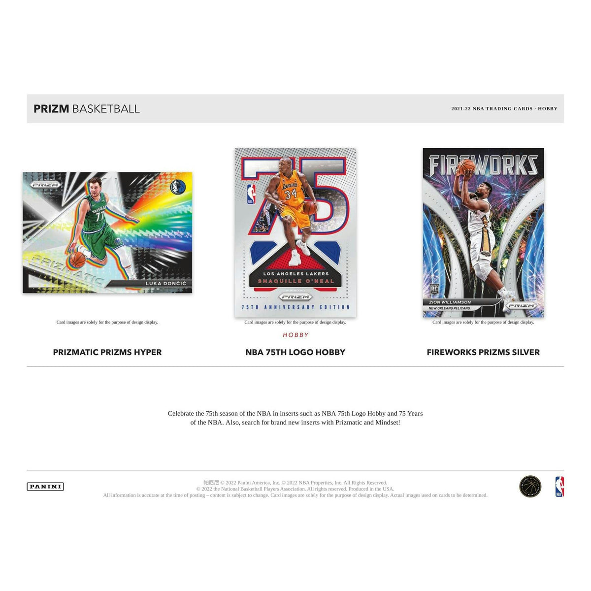 2021/22 Panini Prizm Basketball Hobby Pack