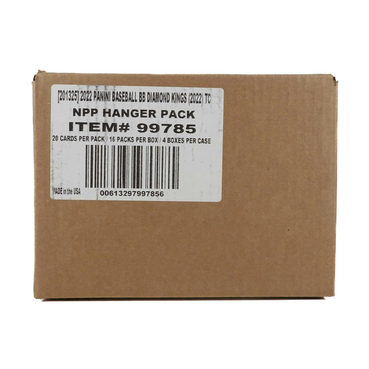 2022 Panini Diamond Kings Baseball Hanger 16-Pack 4-Box Case