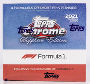 2021 Topps Chrome F1 Formula 1 Sapphire Edition Racing Hobby Box