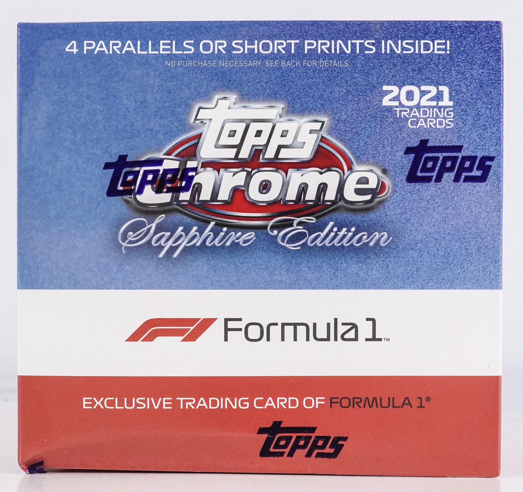 2021 Topps Chrome F1 Formula 1 Sapphire Edition Racing Hobby Box
