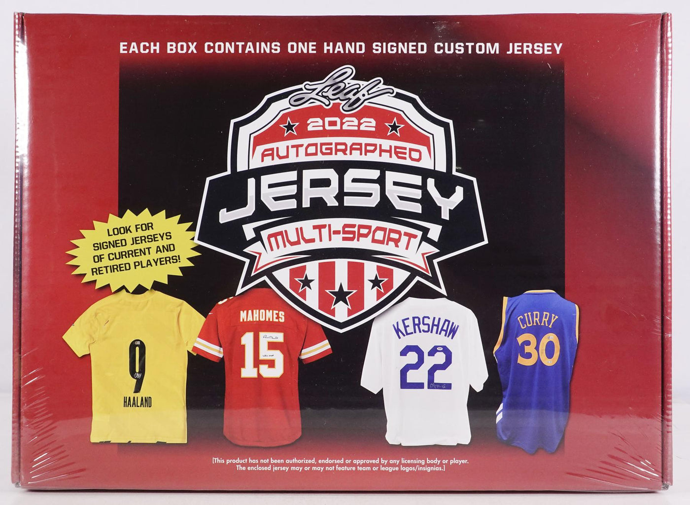 2022 Leaf Autographed Jersey Multi-Sport Hobby Box (Reed Buy)
