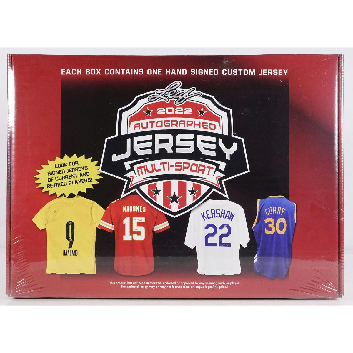 2022 Leaf Autographed Jersey Multi-Sport Hobby Box (Reed Buy)