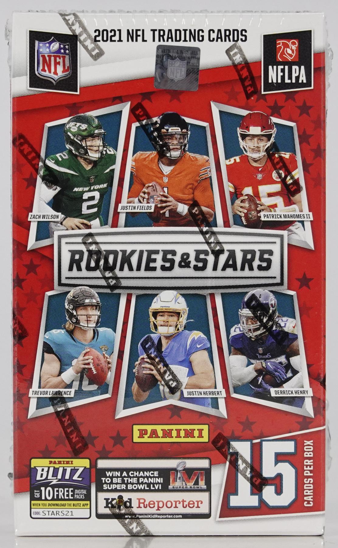 2021 Panini Rookies & Stars Football Cereal Box (Reed Buy)