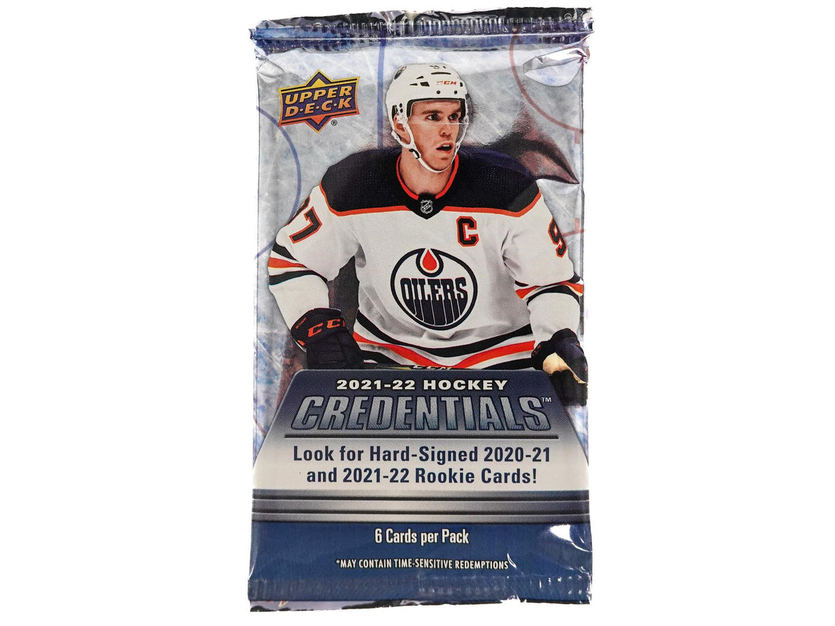 2021/22 Upper Deck Credentials Hockey Hobby Pack