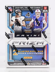 2021 Panini Prizm Football 6-Pack Blaster Box (Disco Prizms!)