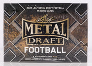 2022 Leaf Metal Draft Football Hobby Jumbo Box (Reed Buy)