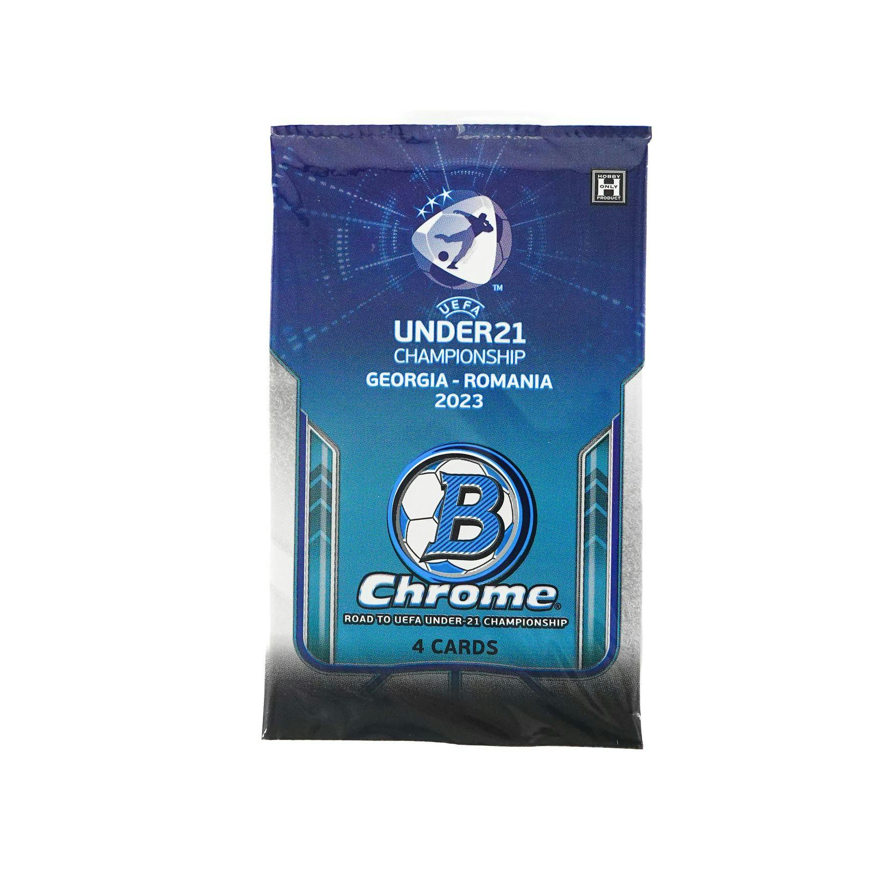 2022 Bowman Chrome Road to UEFA Under-21 European Championship Soccer Hobby Pack