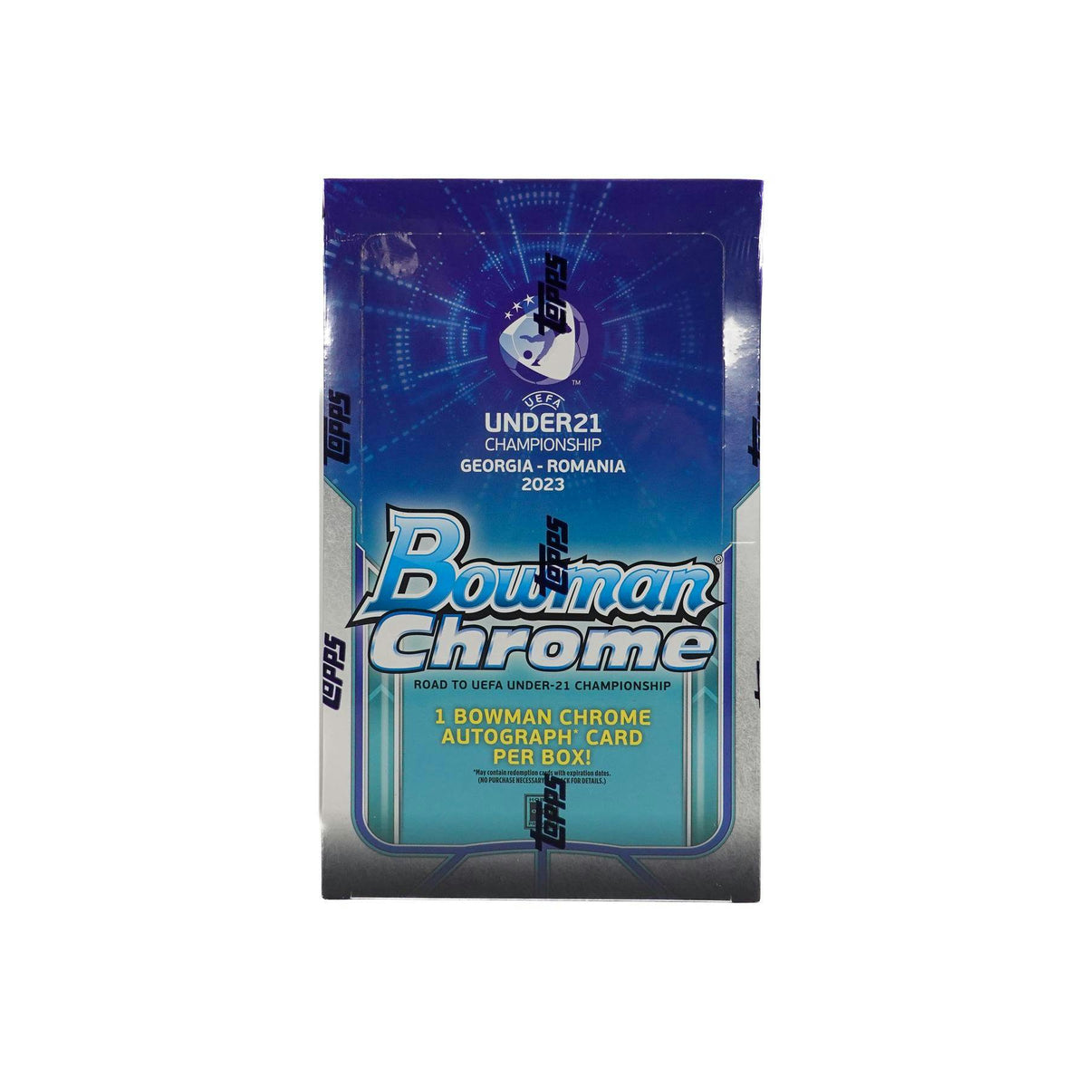 2022 Bowman Chrome Road to UEFA Under-21 European Championship Soccer Hobby 12-Box Case