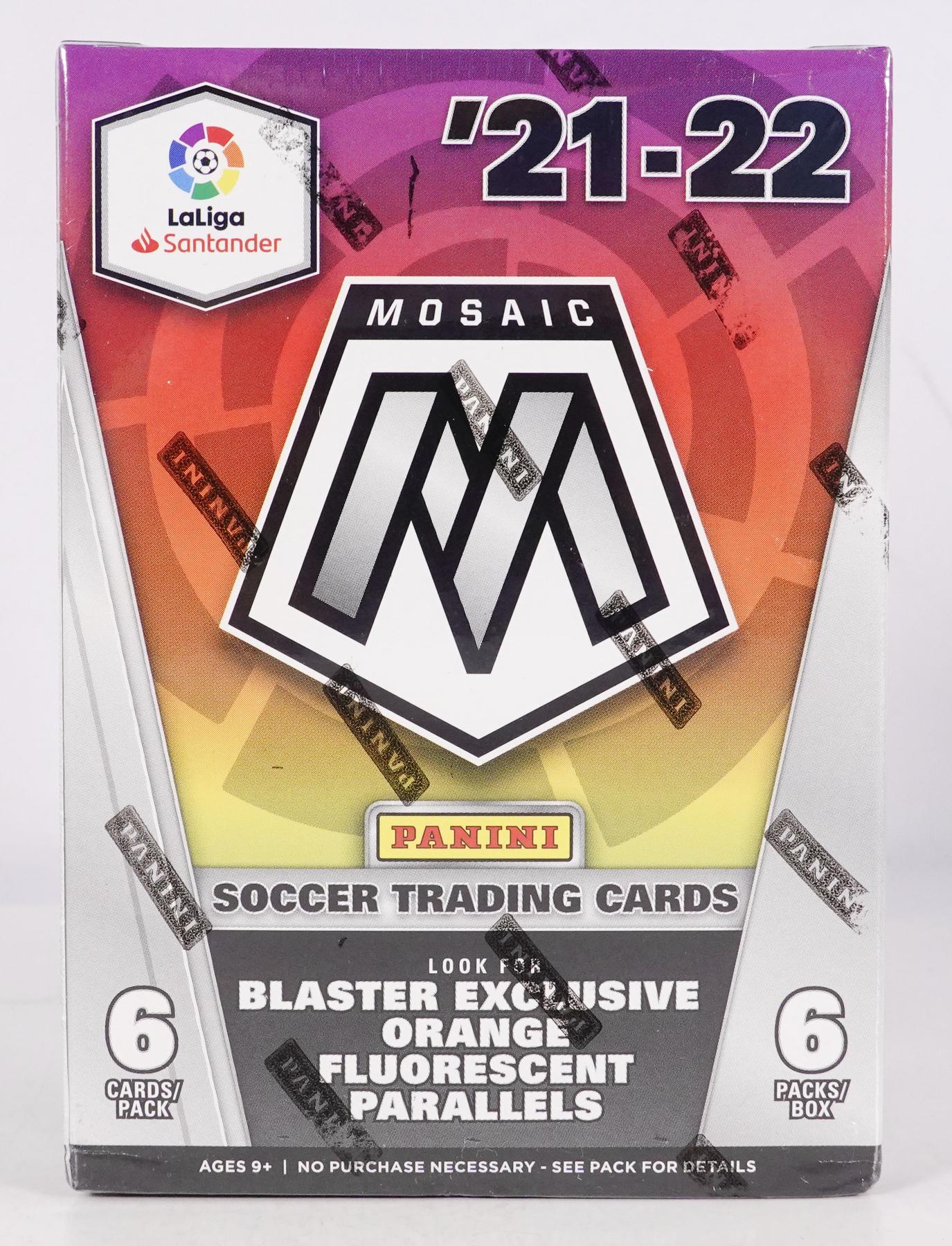 2021/22 Panini Mosaic La Liga Soccer Blaster Box (Orange Fluorescent Parallels!)
