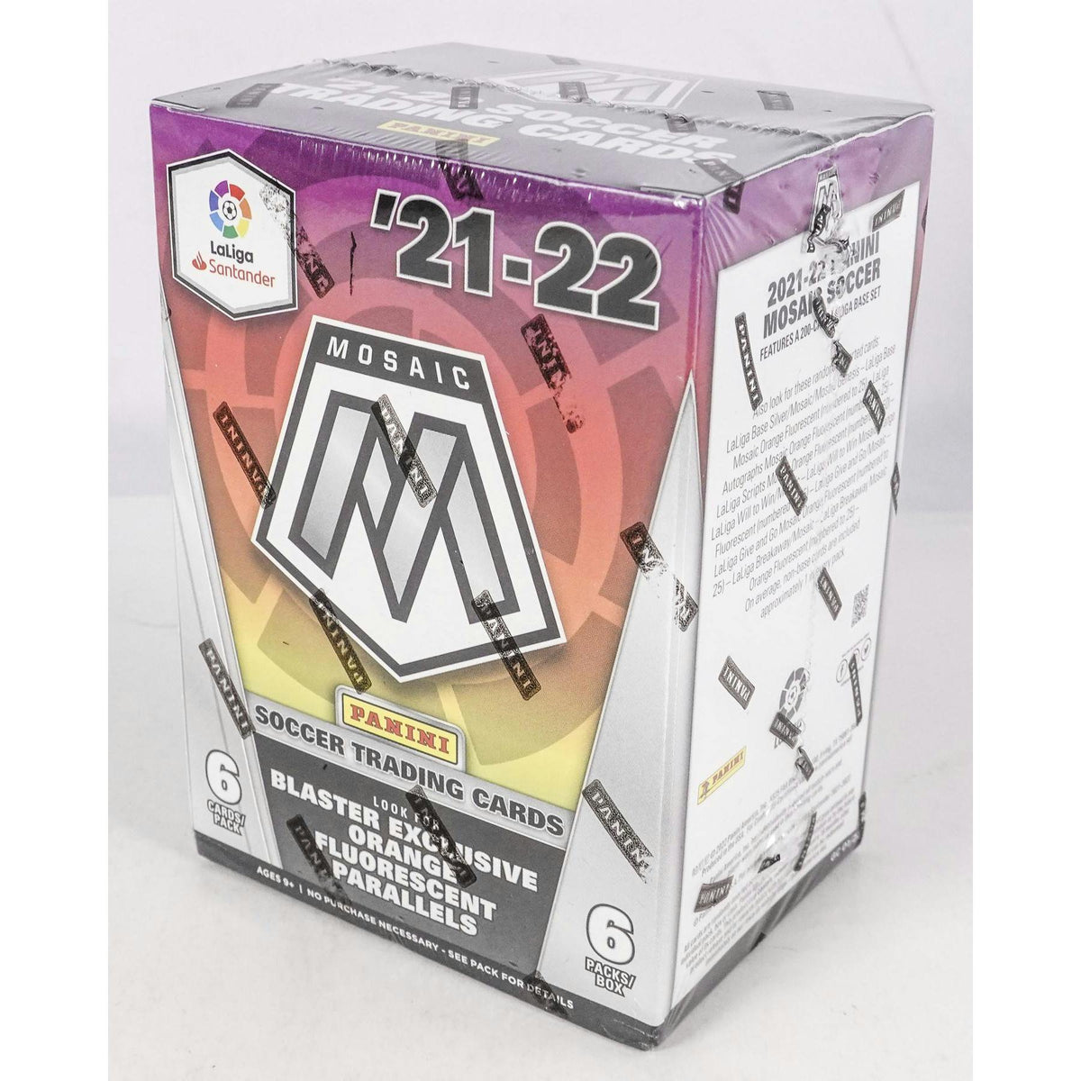 2021/22 Panini Mosaic La Liga Soccer Blaster Box (Orange Fluorescent Parallels!)