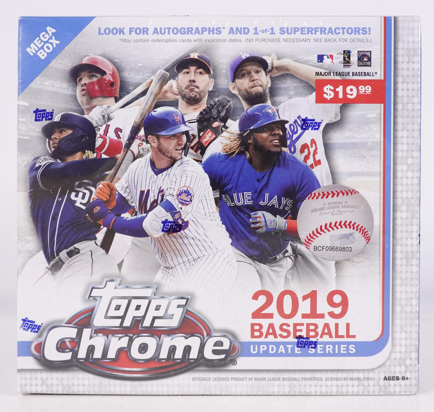 2019 Topps Chrome Update Series Baseball Mega Box (Reed Buy)