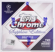 2021/22 Topps UEFA Champions League Chrome Sapphire Soccer Hobby Box