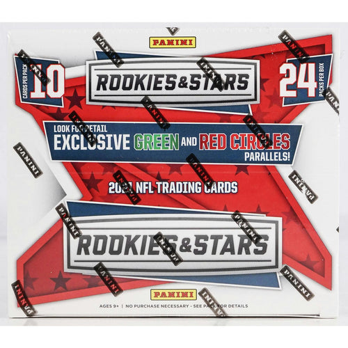 2021 Panini Rookies & Stars Football 24-Pack Retail Box (Green & Red Circle Parallels!)