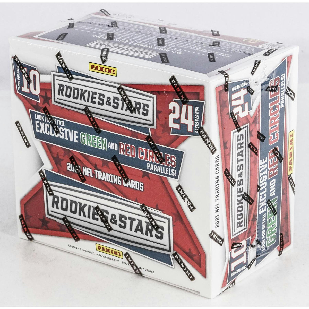 2021 Panini Rookies & Stars Football 24-Pack Retail Box (Green & Red Circle Parallels!)