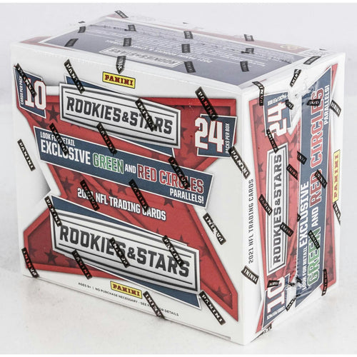 2021 Panini Rookies & Stars Football 24-Pack Retail Box (Green & Red Circle Parallels!)