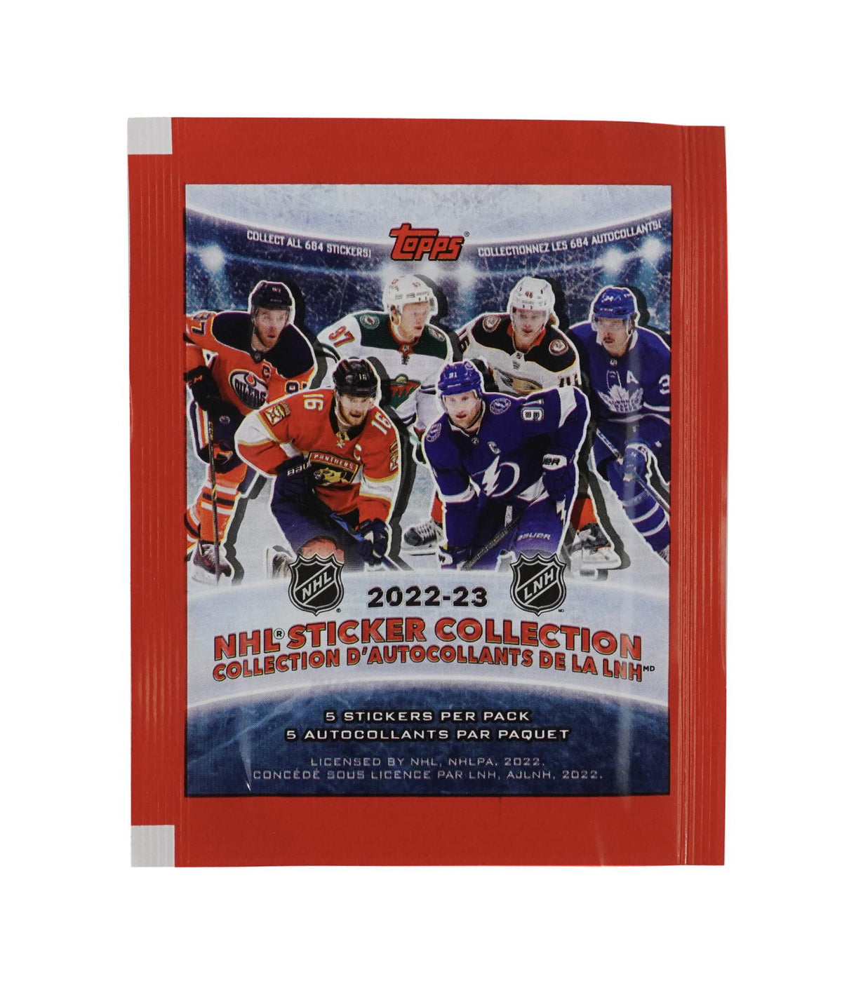 2022/23 Topps NHL Hockey Sticker Collection Pack