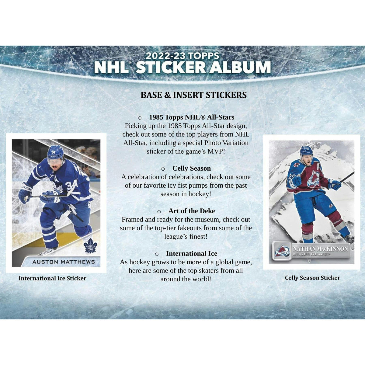 2022/23 Topps NHL Hockey Sticker Collection 16-Box Case