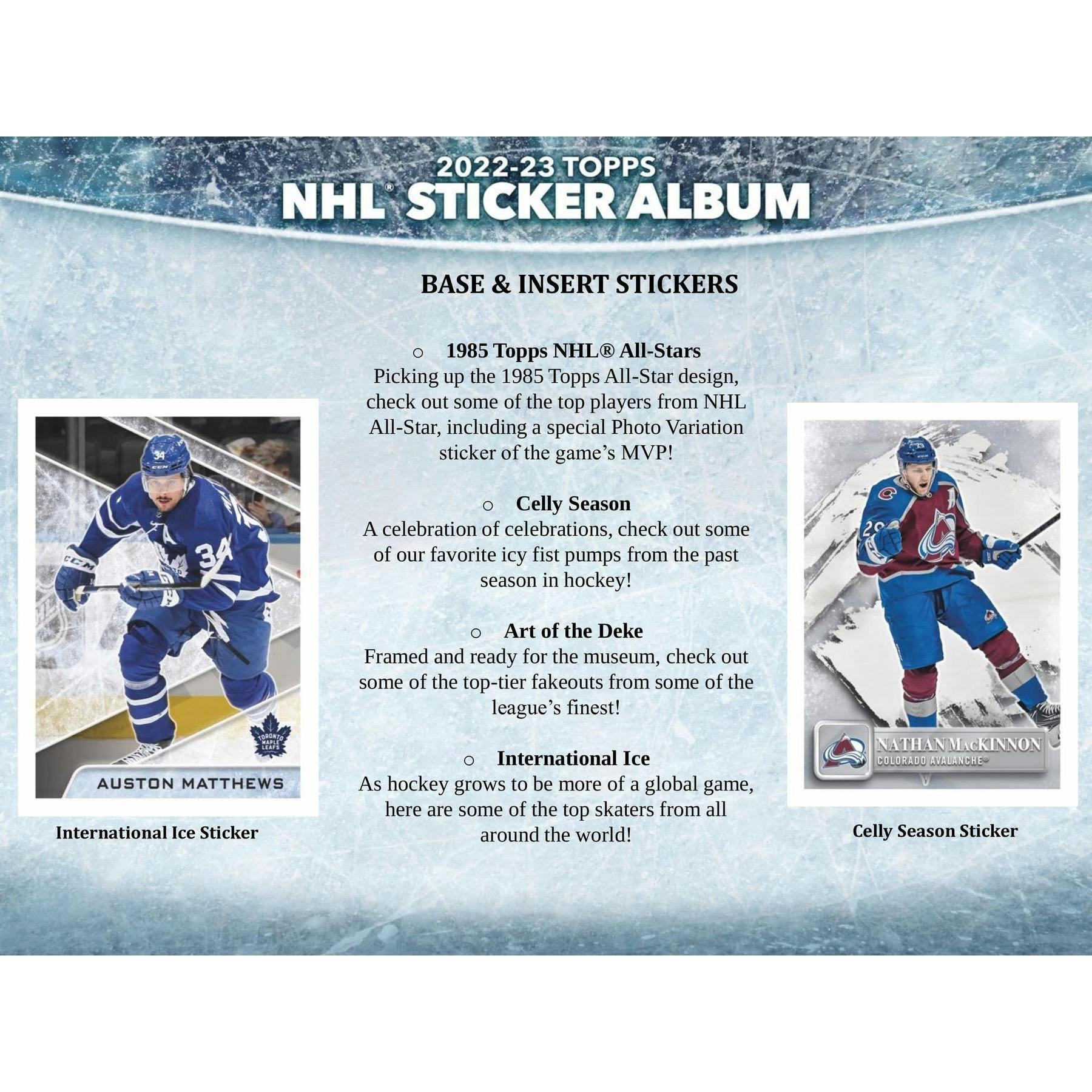 2022/23 Topps NHL Hockey Sticker Collection Pack