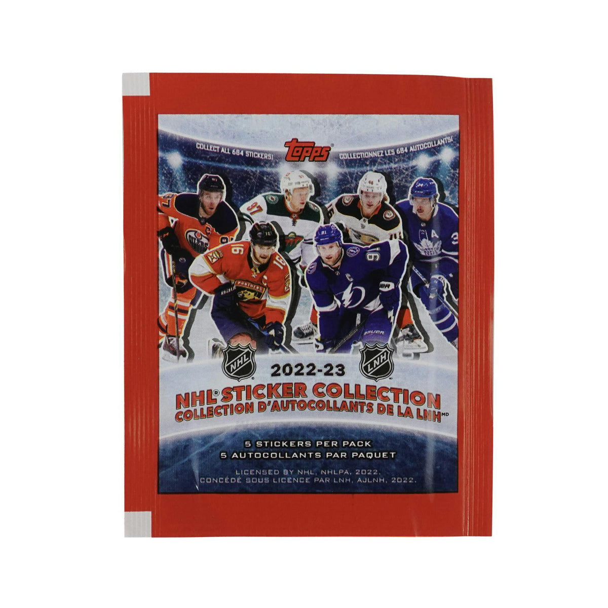 2022/23 Topps NHL Hockey Sticker Collection Pack