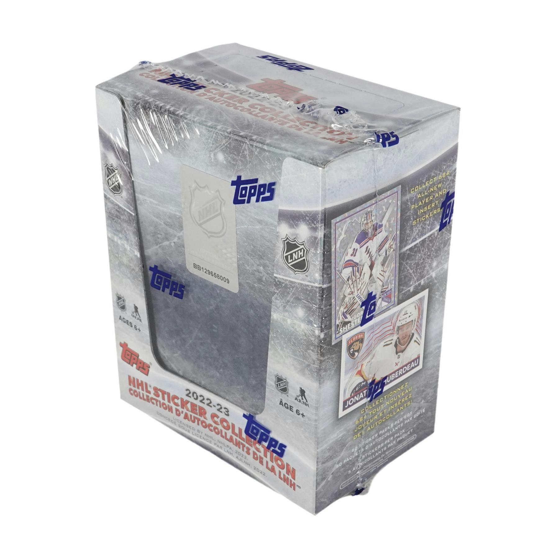 2022/23 Topps NHL Hockey Sticker Collection 50-Pack Box