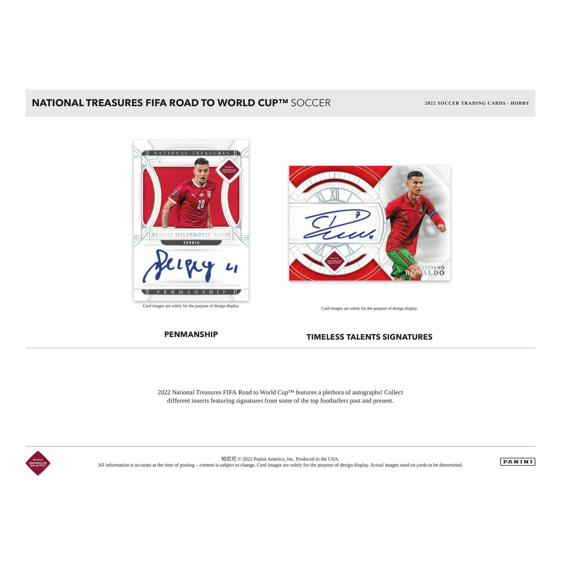 2022 Panini National Treasures Road to FIFA World Cup Soccer Hobby 4-Box Case