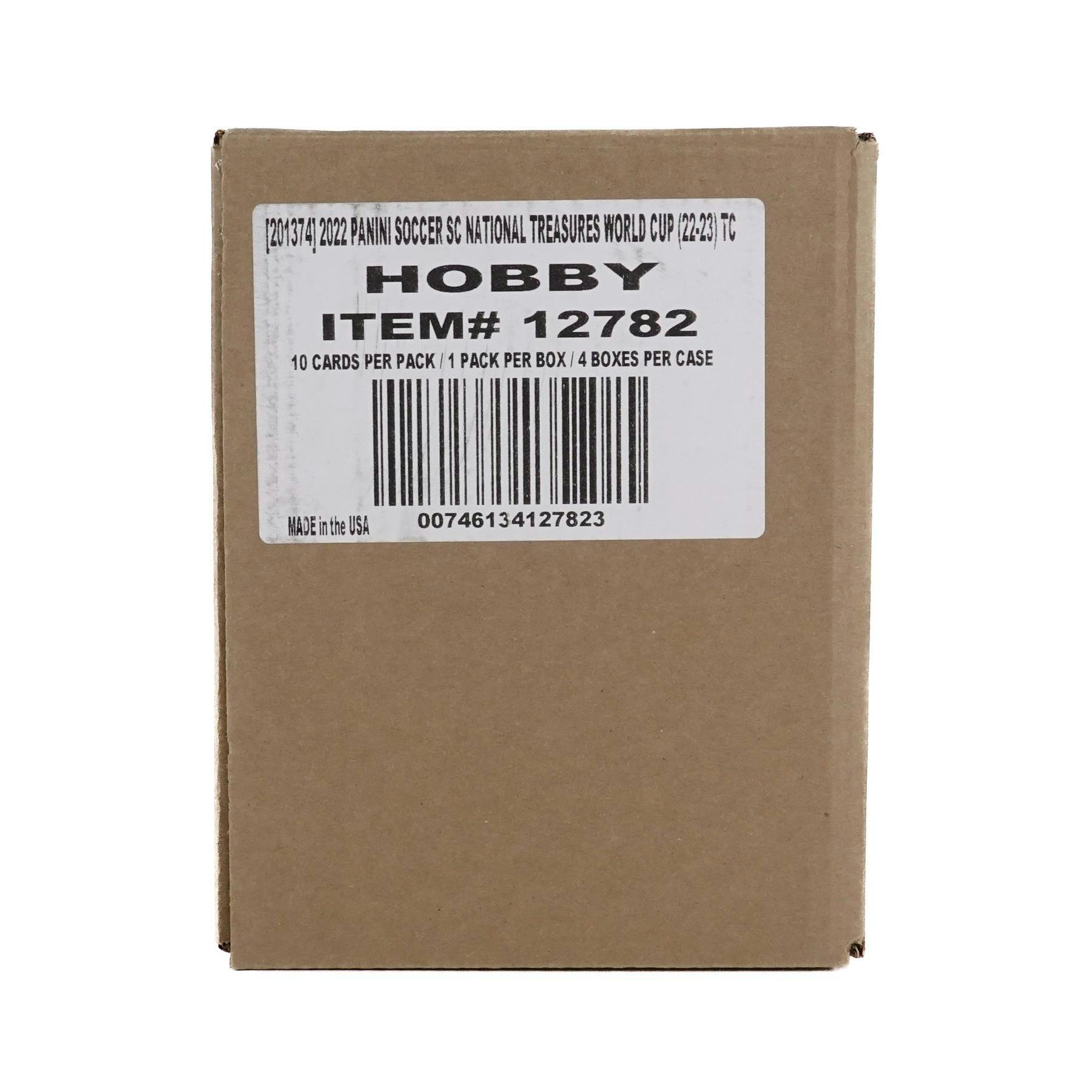 2022 Panini National Treasures Road to FIFA World Cup Soccer Hobby 4-Box Case