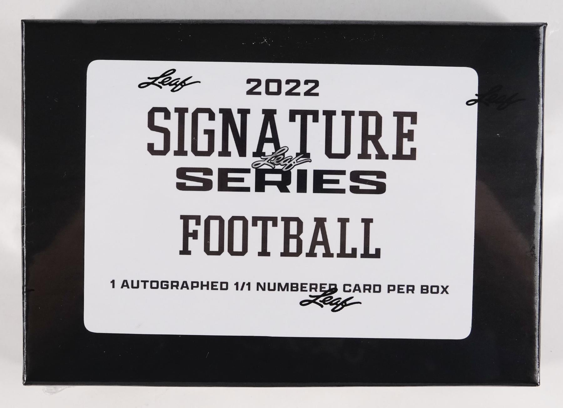 2022 Leaf Signature Series Football Hobby Box (Reed Buy)